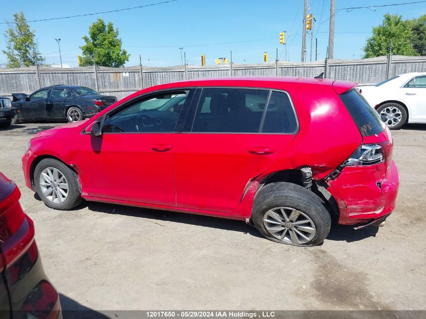 2017 Volkswagen Golf VIN: 3VW217AU7HM059522 Lot: 12017650