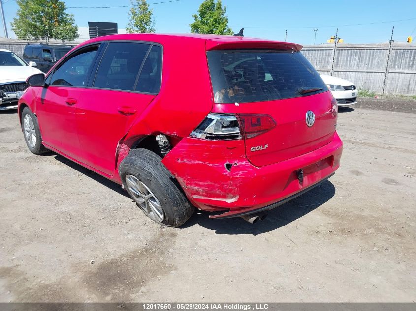 2017 Volkswagen Golf VIN: 3VW217AU7HM059522 Lot: 12017650