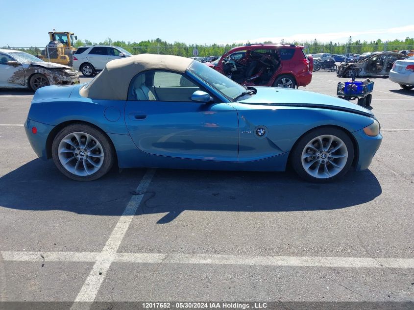 2003 BMW Z4 VIN: 4USBT33443LR60371 Lot: 12017652