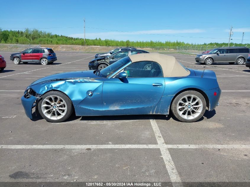 2003 BMW Z4 VIN: 4USBT33443LR60371 Lot: 12017652