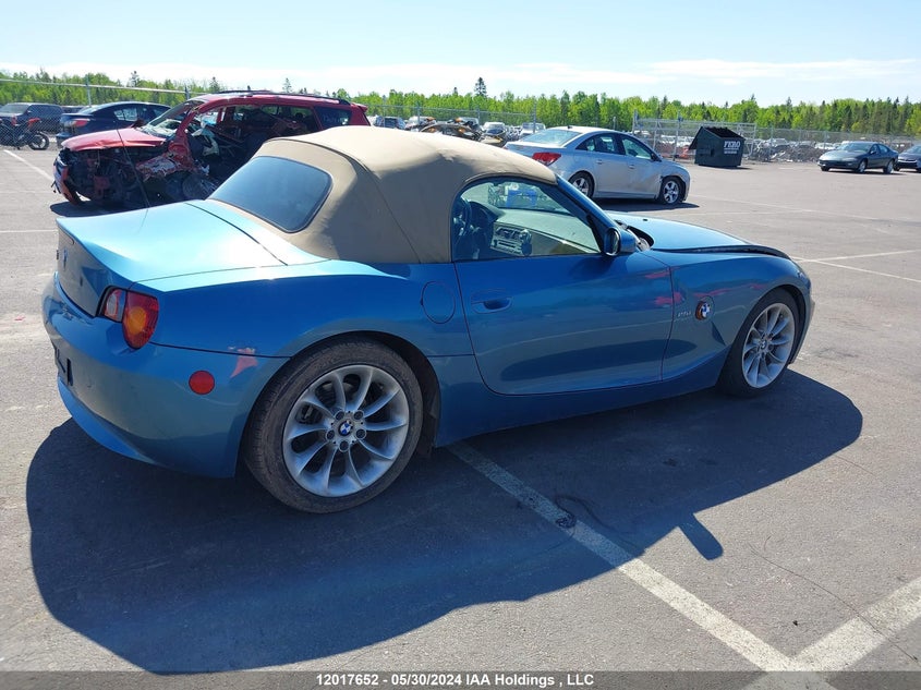 2003 BMW Z4 VIN: 4USBT33443LR60371 Lot: 12017652
