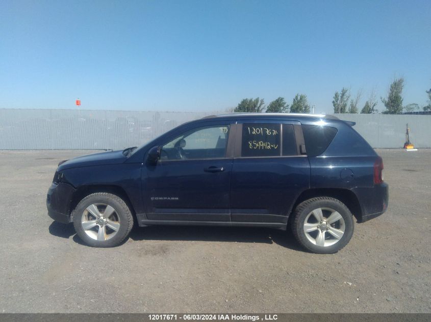 2014 Jeep Compass Sport/North VIN: 1C4NJDABXED854942 Lot: 12017671