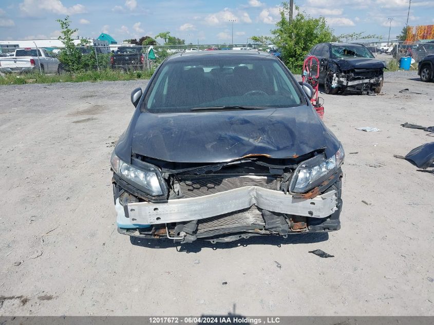 2013 Honda Civic VIN: 2HGFB2F55DH103727 Lot: 12017672