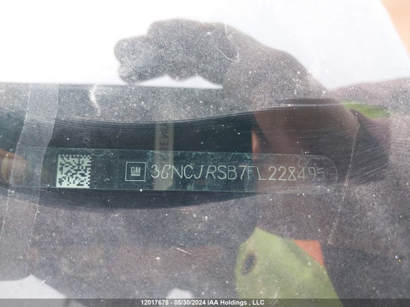 2015 Chevrolet Trax VIN: 3GNCJRSB7FL228495 Lot: 12017675