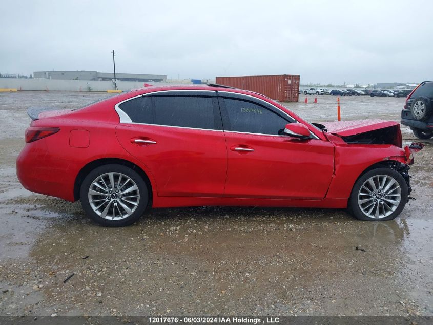 2021 Infiniti Q50 Luxe VIN: JN1EV7BR5MM752600 Lot: 12017676