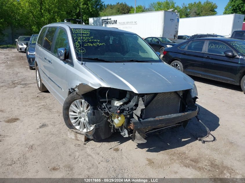 2012 Chrysler Town & Country Limited VIN: 2C4RC1GGXCR273240 Lot: 12017685