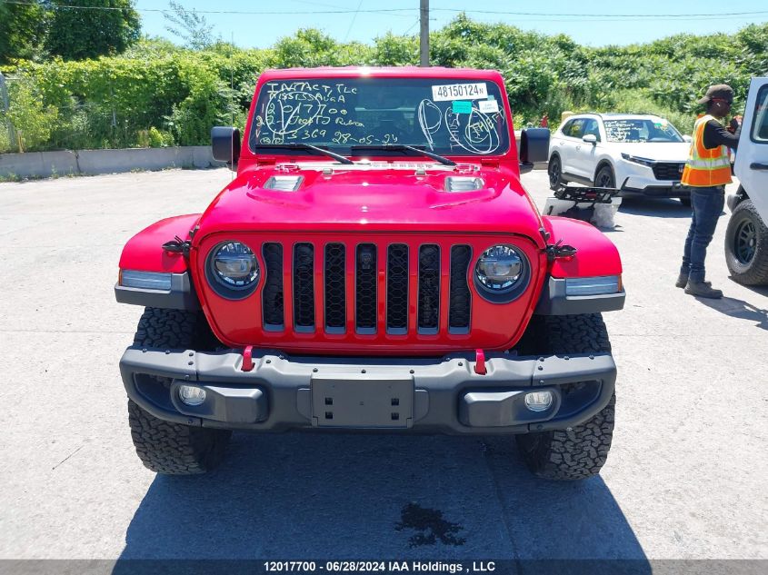 2022 Jeep Wrangler Unlimited Rubicon VIN: 1C4HJXFGXNW193369 Lot: 12017700