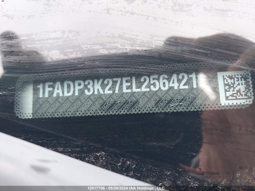 2014 Ford Focus Se VIN: 1FADP3K27EL256421 Lot: 12017706