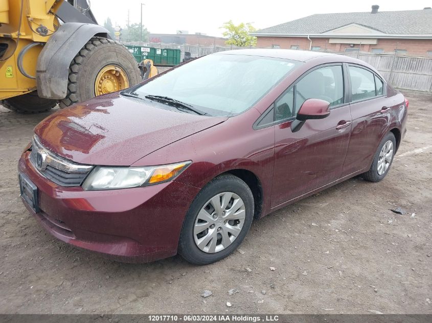 2012 Honda Civic Sdn VIN: 2HGFB2F40CH006778 Lot: 12017710