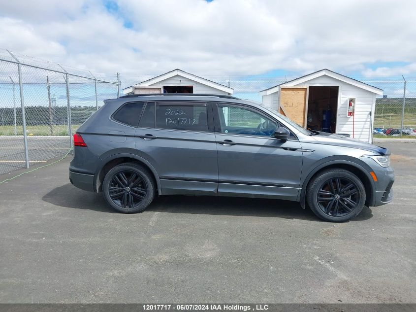 2022 Volkswagen Tiguan Se R-Line Black VIN: 3VV8B7AX6NM064471 Lot: 12017717