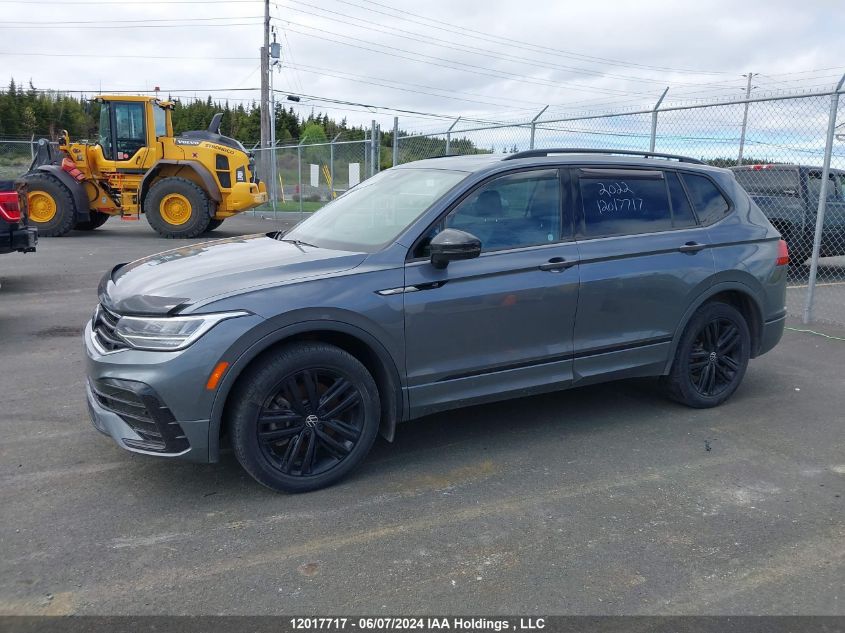 2022 Volkswagen Tiguan Se R-Line Black VIN: 3VV8B7AX6NM064471 Lot: 12017717