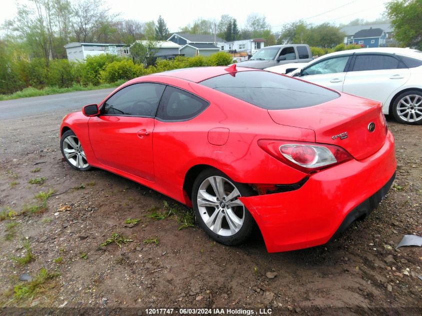 2010 Hyundai Genesis Coupe 2.0T VIN: KMHHT6KD6AU036410 Lot: 12017747