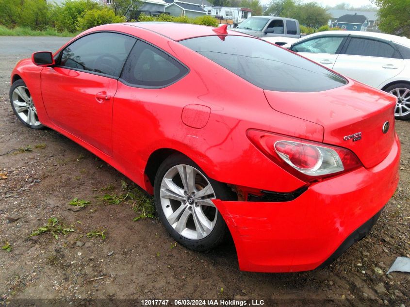 2010 Hyundai Genesis Coupe 2.0T VIN: KMHHT6KD6AU036410 Lot: 12017747