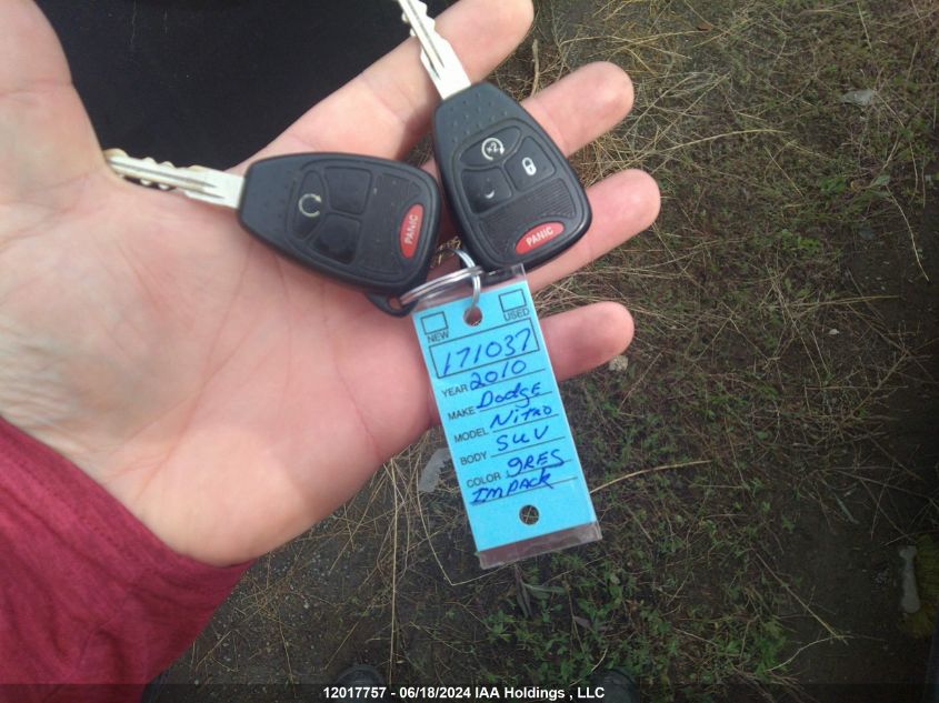 2010 Dodge Nitro Sxt VIN: 1D4PU5GK8AW171037 Lot: 12017757