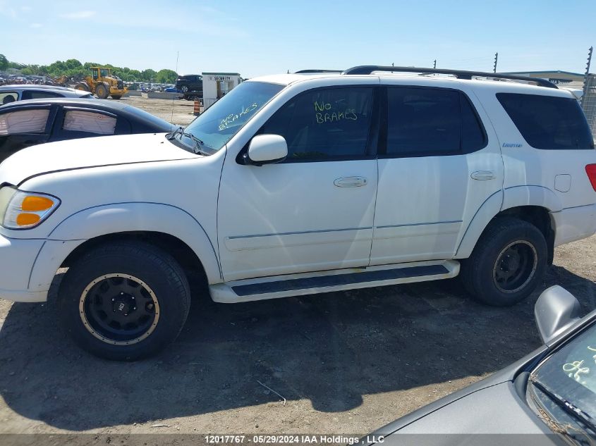 2002 Toyota Sequoia Limited VIN: 5TDBT48A22S083953 Lot: 12017767