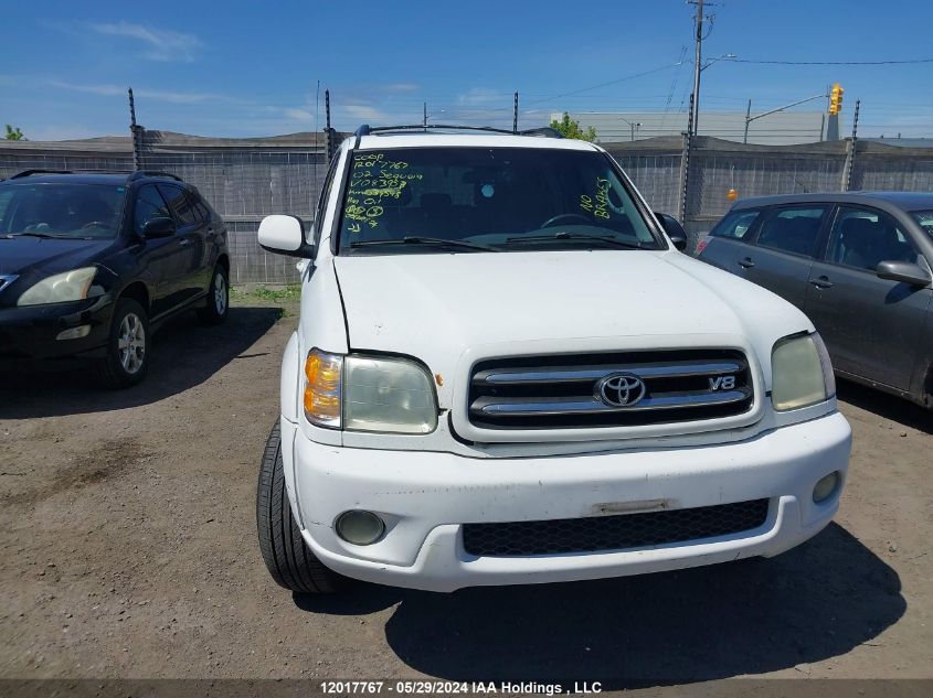 2002 Toyota Sequoia Limited VIN: 5TDBT48A22S083953 Lot: 12017767