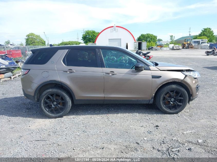 2016 Land Rover Discovery Sport VIN: SALCR2BG4GH630715 Lot: 12017785