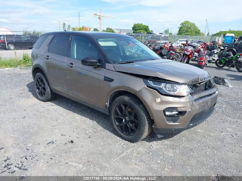 2016 Land Rover Discovery Sport VIN: SALCR2BG4GH630715 Lot: 12017785