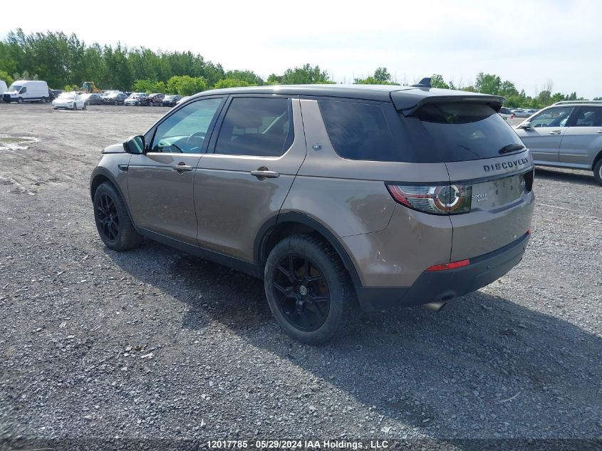 2016 Land Rover Discovery Sport VIN: SALCR2BG4GH630715 Lot: 12017785