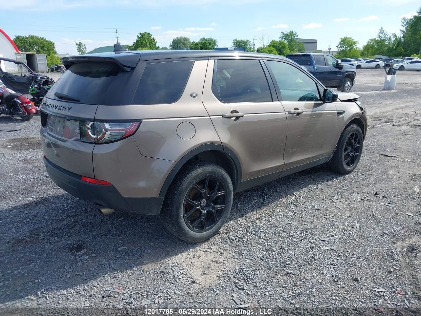 2016 Land Rover Discovery Sport VIN: SALCR2BG4GH630715 Lot: 12017785