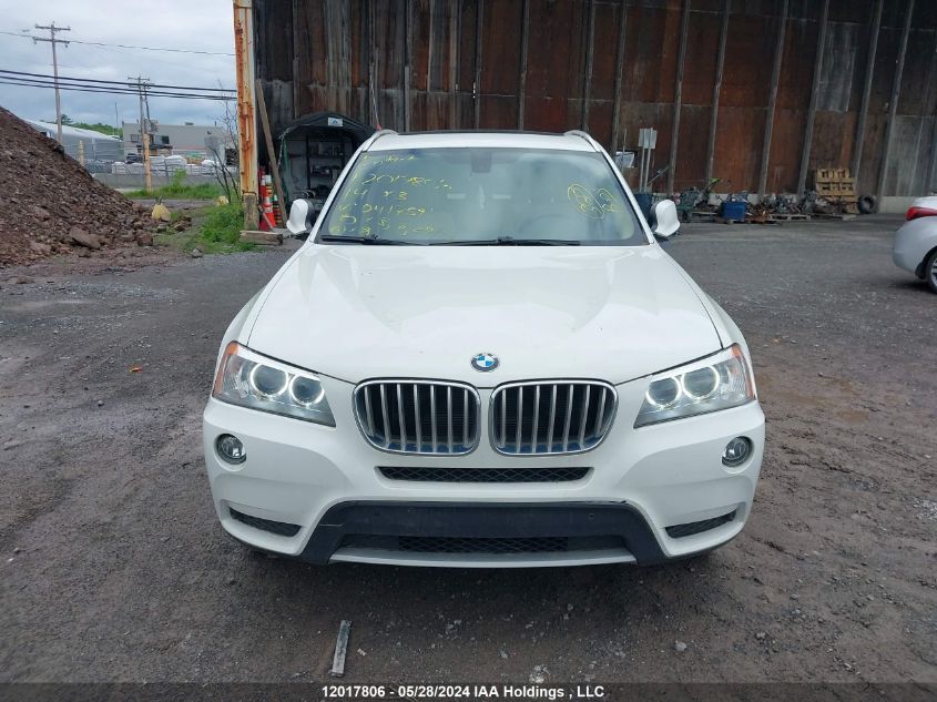 2014 BMW X3 2.8I VIN: 5UXWX9C57E0D41759 Lot: 12017806