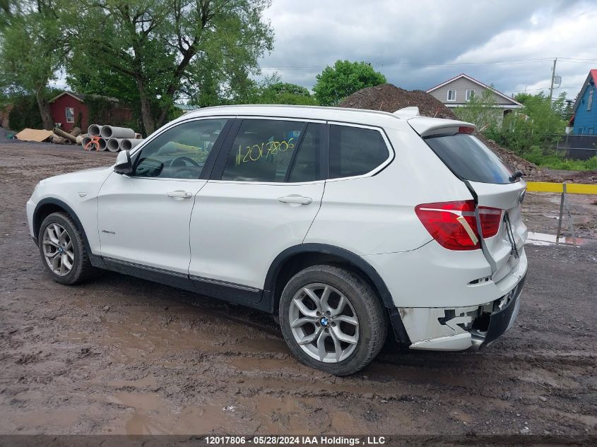 2014 BMW X3 2.8I VIN: 5UXWX9C57E0D41759 Lot: 12017806