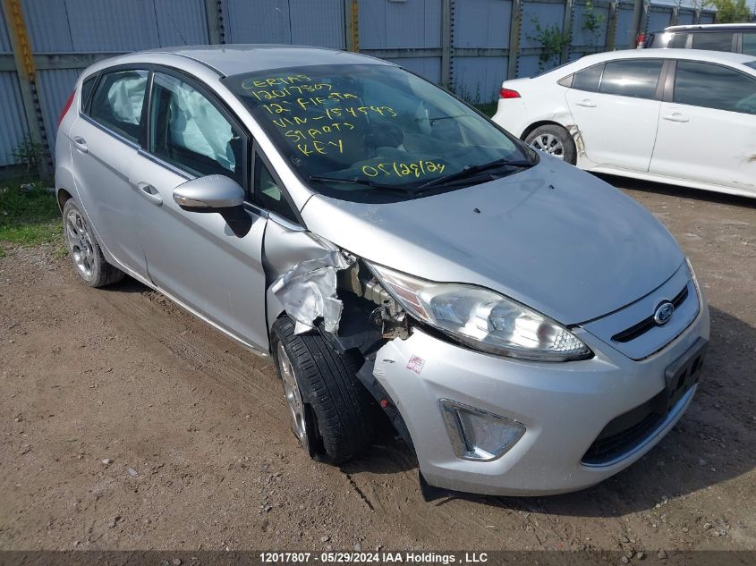 2012 Ford Fiesta Ses VIN: 3FADP4FJ0CM154543 Lot: 12017807