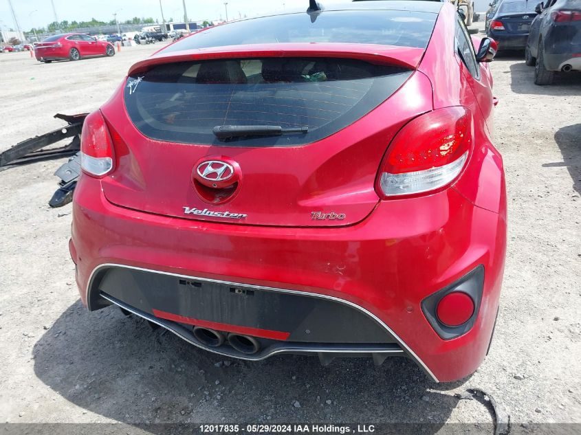 2015 Hyundai Veloster Turbo VIN: KMHTC6AE7FU245490 Lot: 12017835
