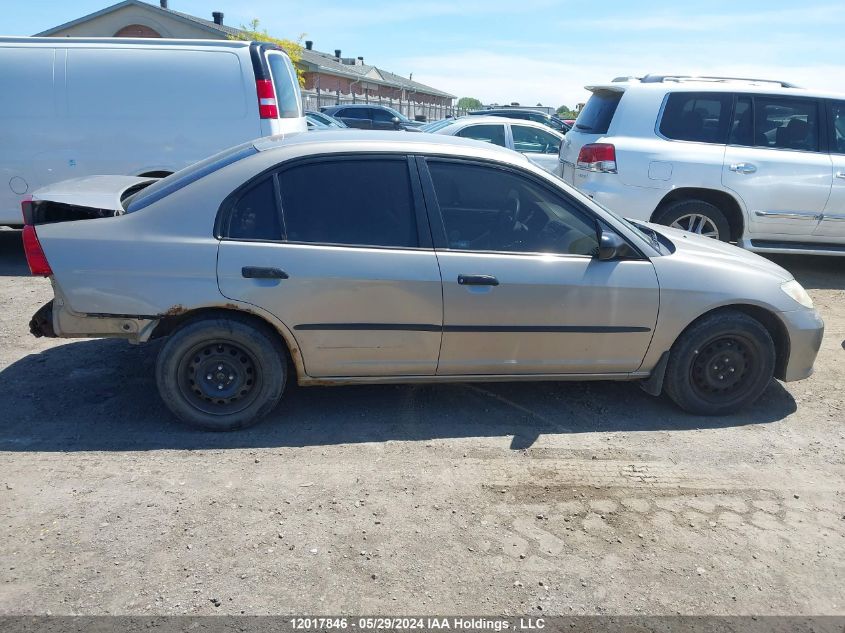 2005 Honda Civic Sdn VIN: 2HGES16305H006781 Lot: 12017846