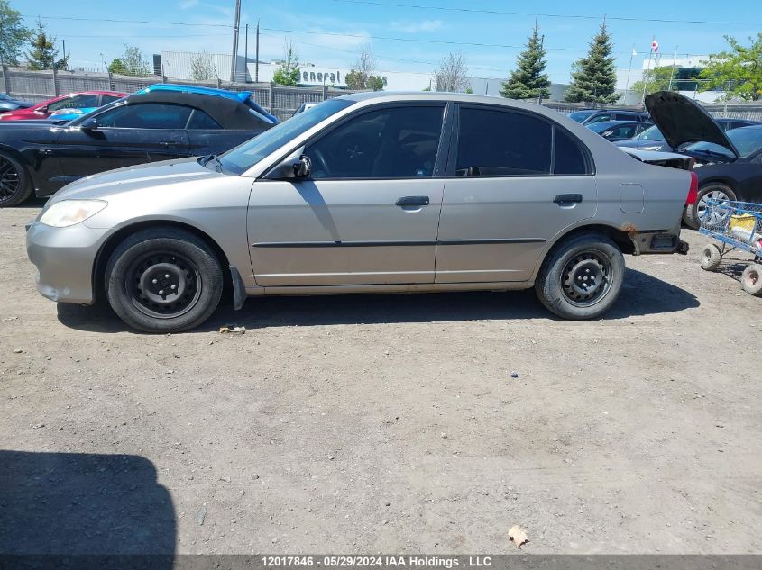 2005 Honda Civic Sdn VIN: 2HGES16305H006781 Lot: 12017846