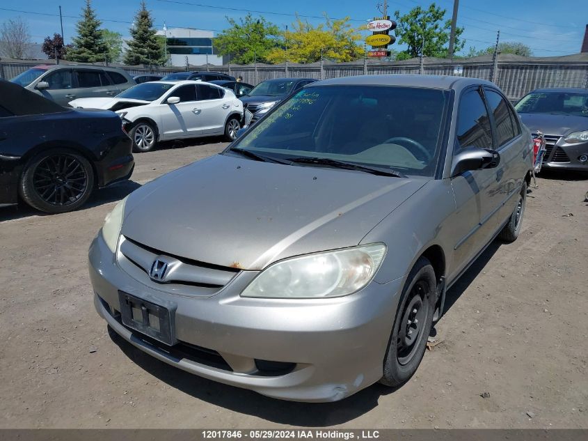 2005 Honda Civic Sdn VIN: 2HGES16305H006781 Lot: 12017846