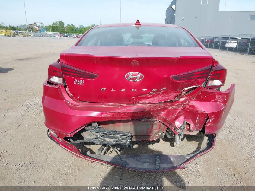 2019 Hyundai Elantra Preferred VIN: KMHD84LF0KU870811 Lot: 12017860