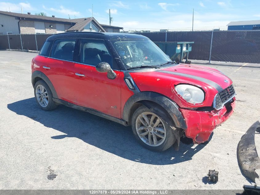 2011 Mini Cooper S Countryman VIN: WMWZC5C57BWT52587 Lot: 12017879