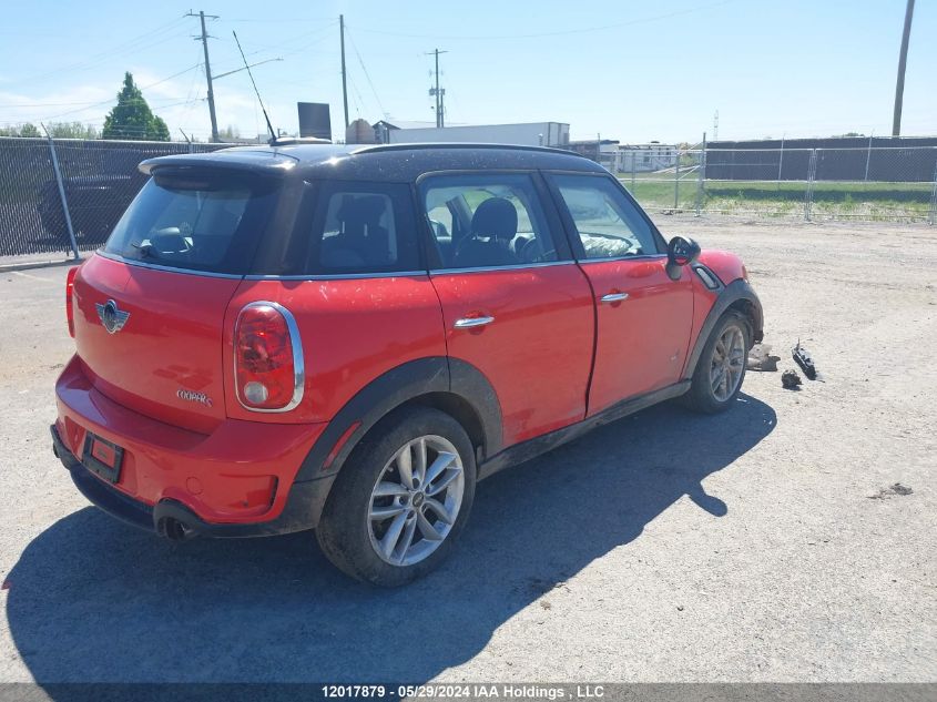 2011 Mini Cooper S Countryman VIN: WMWZC5C57BWT52587 Lot: 12017879