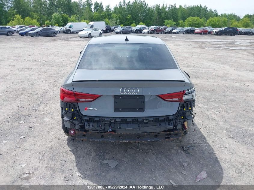 2019 Audi Rs 3 Sedan VIN: WUABWGFFXKA900545 Lot: 12017885