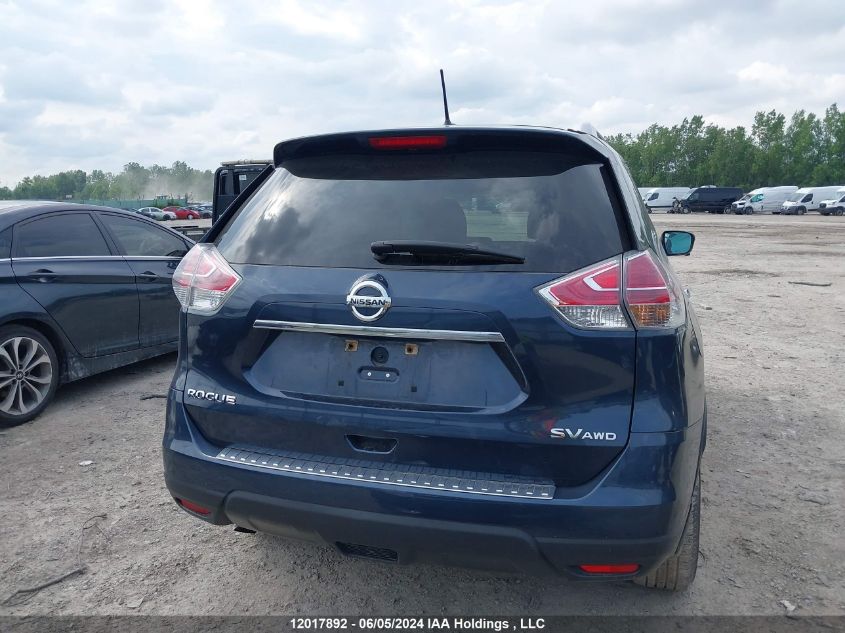 2016 Nissan Rogue VIN: 5N1AT2MV8GC791038 Lot: 12017892