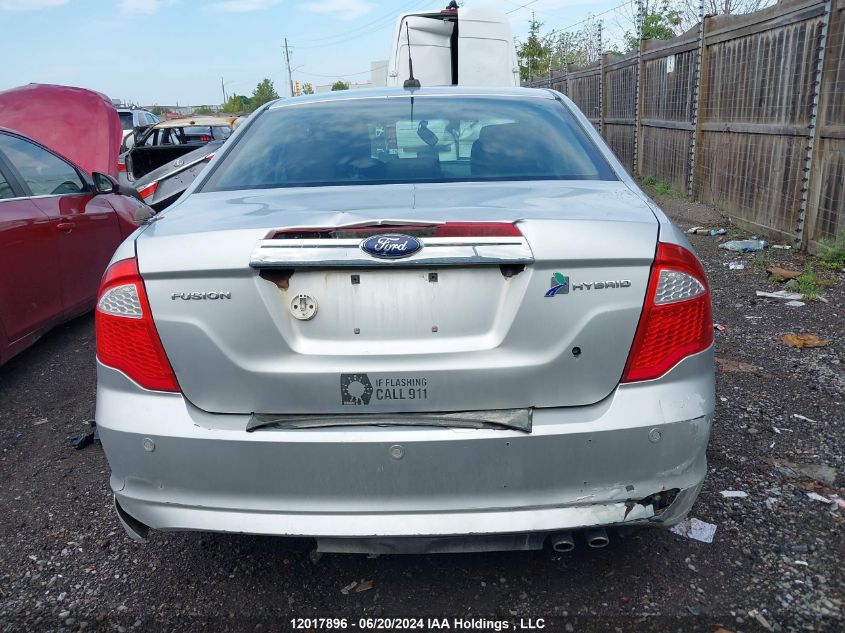 2012 Ford Fusion Hybrid VIN: 3FADP0L38CR264029 Lot: 12017896