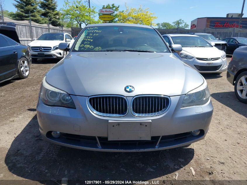 2007 BMW 5 Series VIN: WBANE53597CK92569 Lot: 12017901