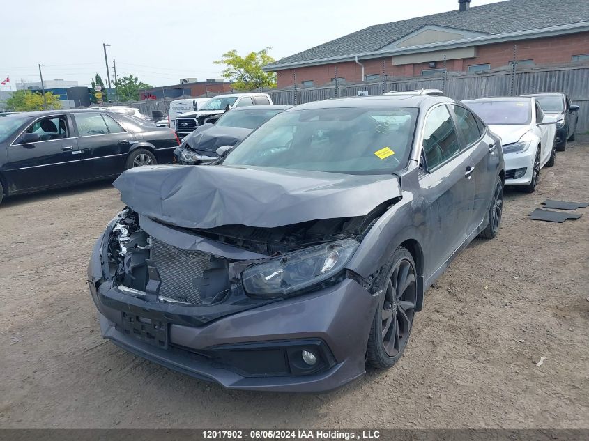 2020 Honda Civic VIN: 2HGFC2F84LH001809 Lot: 12017902