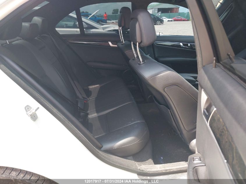 2012 Mercedes-Benz C-Class VIN: WDDGF8JB5CA635618 Lot: 12017917