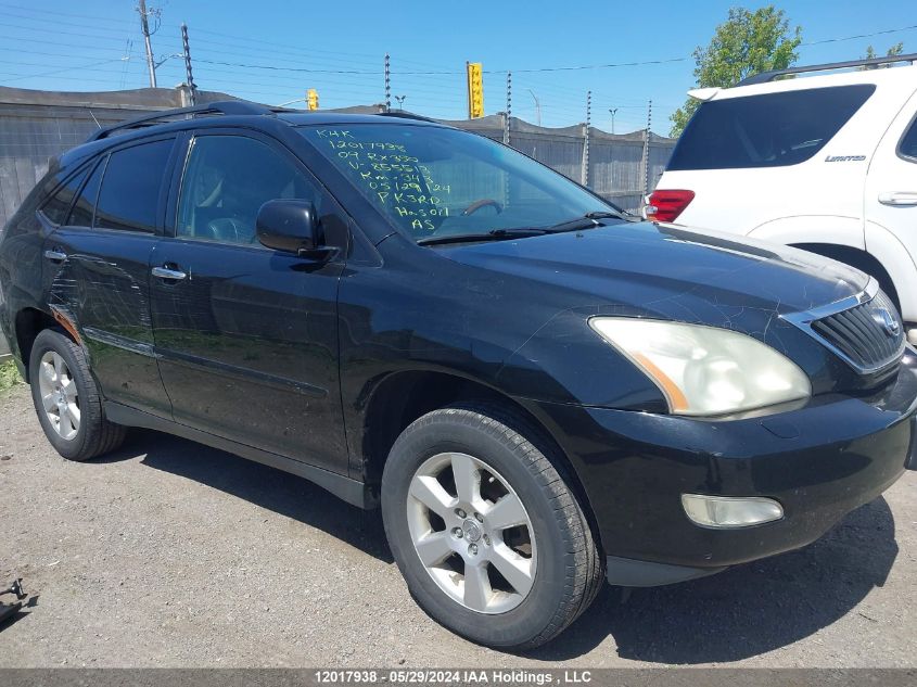 2009 Lexus Rx 350 VIN: JTJHK31U892855513 Lot: 12017938