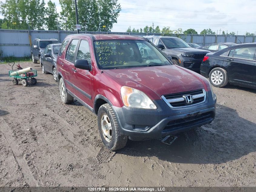 2003 Honda Cr-V Lx VIN: JHLRD78453C802898 Lot: 12017939