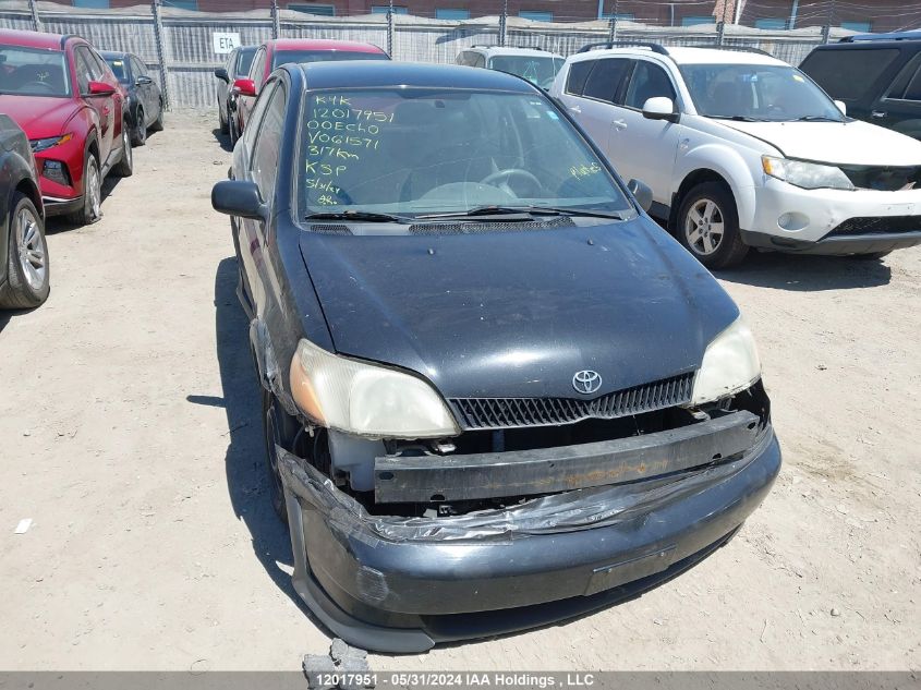 2000 Toyota Echo VIN: JTDBT1234Y0061571 Lot: 12017951