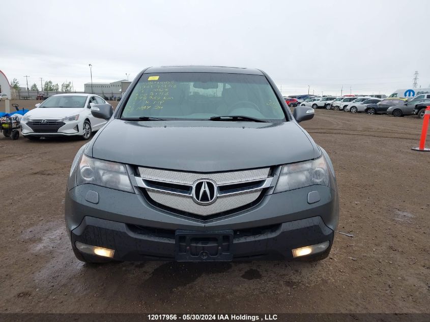 2009 Acura Mdx VIN: 2HNYD28269H003156 Lot: 12017956