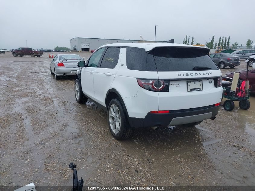 2018 Land Rover Discovery Sport Hse VIN: SALCR2RX8JH776547 Lot: 12017985