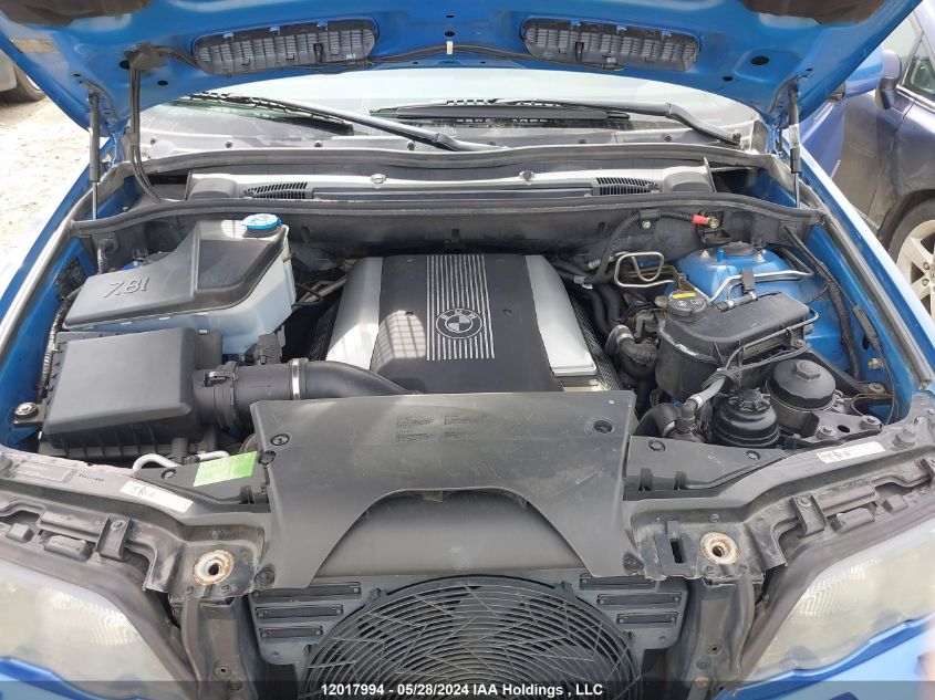 2002 BMW X5 4.6Is VIN: 5UXFB93582LN78752 Lot: 12017994