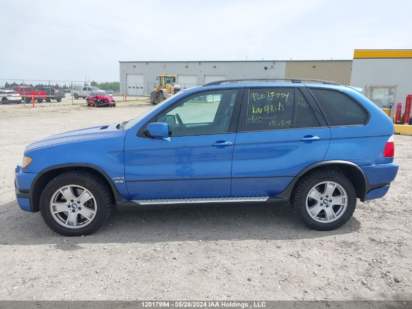 2002 BMW X5 4.6Is VIN: 5UXFB93582LN78752 Lot: 12017994