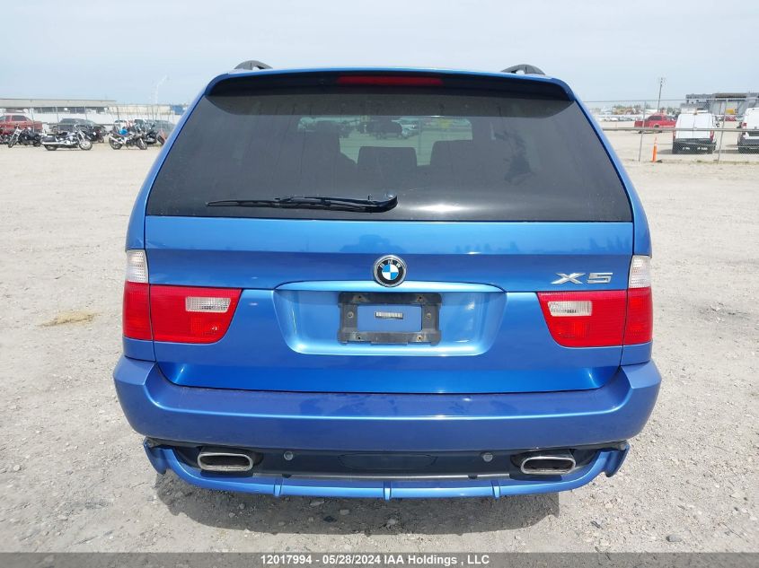 2002 BMW X5 4.6Is VIN: 5UXFB93582LN78752 Lot: 12017994
