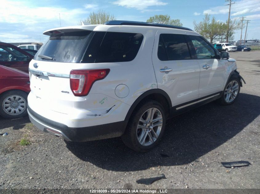 2017 Ford Explorer Limited VIN: 1FM5K8F80HGD71721 Lot: 12018009