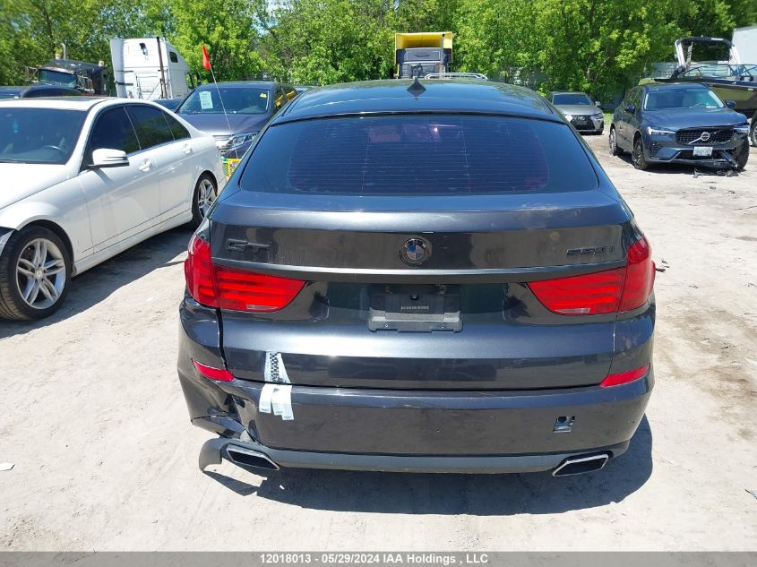 2011 BMW 5 Series Gran Turismo VIN: WBASP4C56BC341517 Lot: 12018013